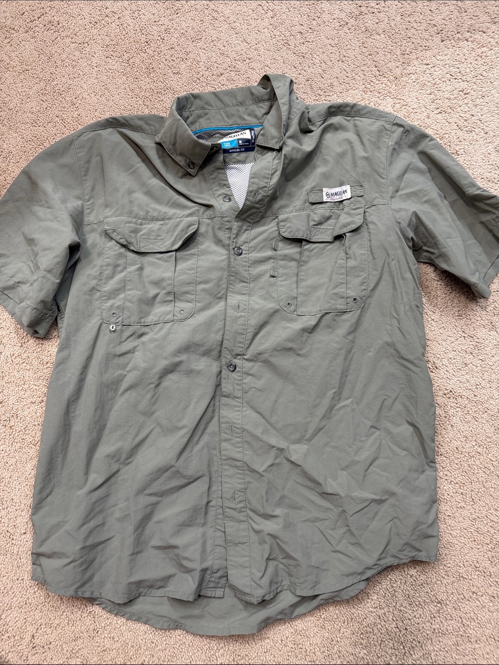 Magellan Outdoors Olive Green Angler Fit Fishing Jacket